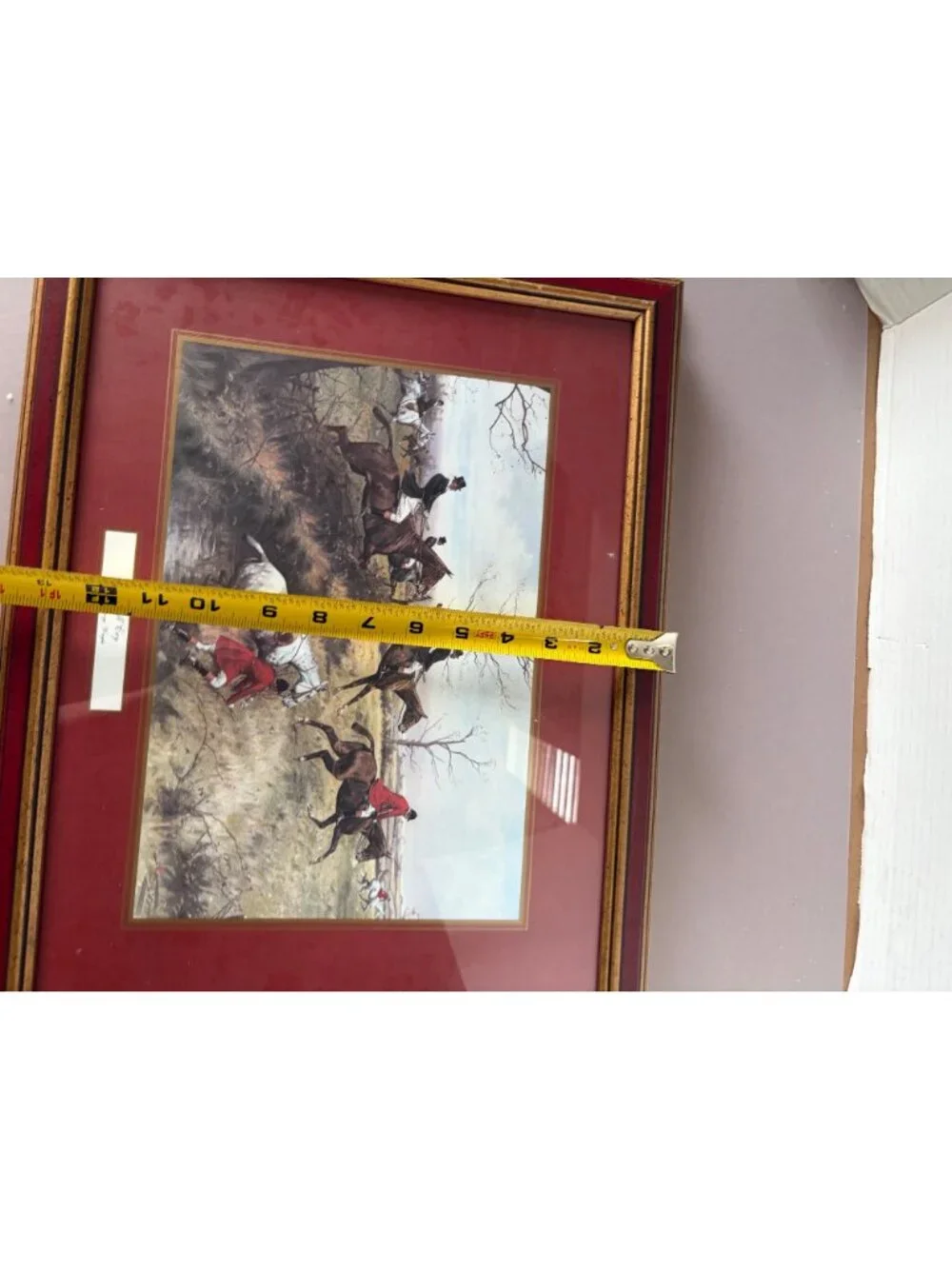 Set Of 2 Framed Hunting Prints By George Wright - 